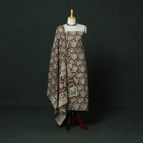 Kalamkari printed cotton 2pc unstitched dress material 06