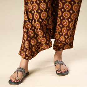 Buy Kalamkari Block Printed Cotton Elasticated Harem Pant Online at iTokri.com