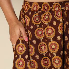 Buy Kalamkari Block Printed Cotton Elasticated Harem Pant Online at iTokri.com