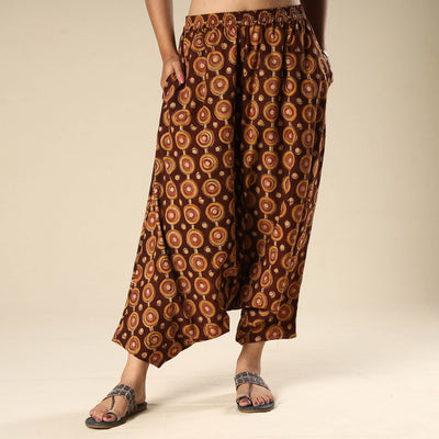 Buy Kalamkari Block Printed Cotton Elasticated Harem Pant Online at iTokri.com
