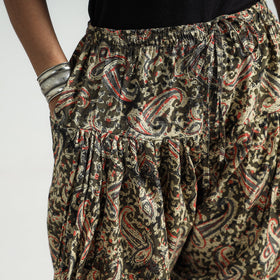 Buy Kalamkari Block Printed Cotton Elasticated Salwar Online at iTokri.com