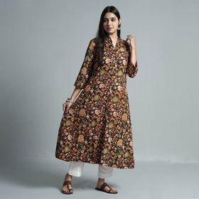  Kalamkari Printed Cotton Kurta For Women