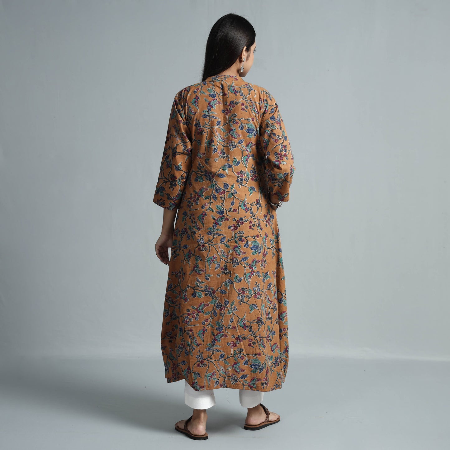  Kalamkari Printed Cotton Kurta For Women