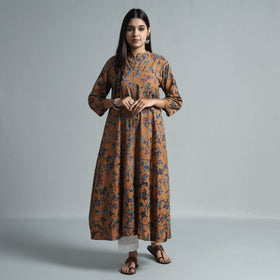  Kalamkari Printed Cotton Kurta For Women