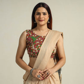 Buy Kalamkari Printed Cotton Stitched Blouse 10 Online at iTokri.com