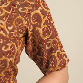 Buy Kalamkari Block Printed Cotton Stitched Blouse 