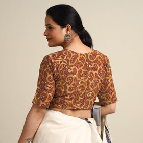 Buy Kalamkari Block Printed Cotton Stitched Blouse 