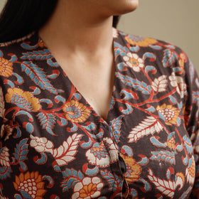 Kalamkari Printed Cotton Stitched Blouse
