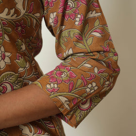  Kalamkari Printed Cotton Straight Kurta For Women