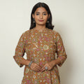  Kalamkari Printed Cotton Straight Kurta For Women