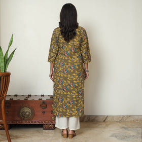 Buy Kalamkari Printed Cotton Straight Kurta 21 Online at iTokri.com