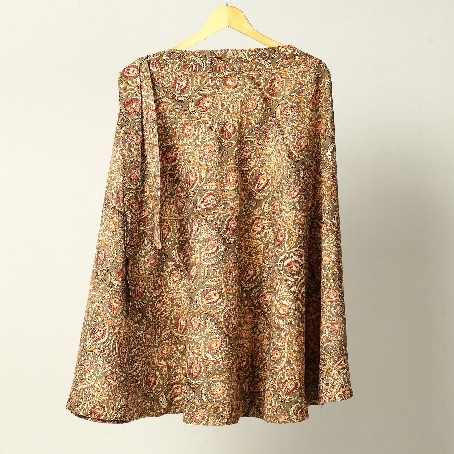  Kalamkari Block Printed Cotton Wrap Around Skirt 