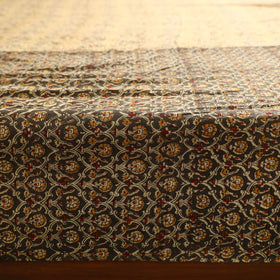  Kalamkari Block Printed Patchwork Cotton Double Bed Cover With Pillow Covers 