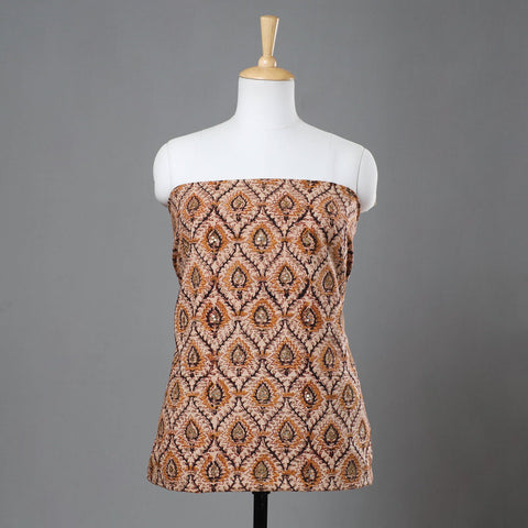 Buy Kalamkari Block Printed Sequin Work Cotton Kurta Material Online at itokri.com