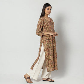  Kalamkari Block Printing Cotton Long Kurta For Women
