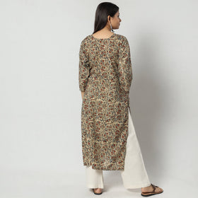 Buy iTokri Casuals - Authentic Kalamkari Embroidery Handloom Cotton Long Kurta Online at iTokri.com