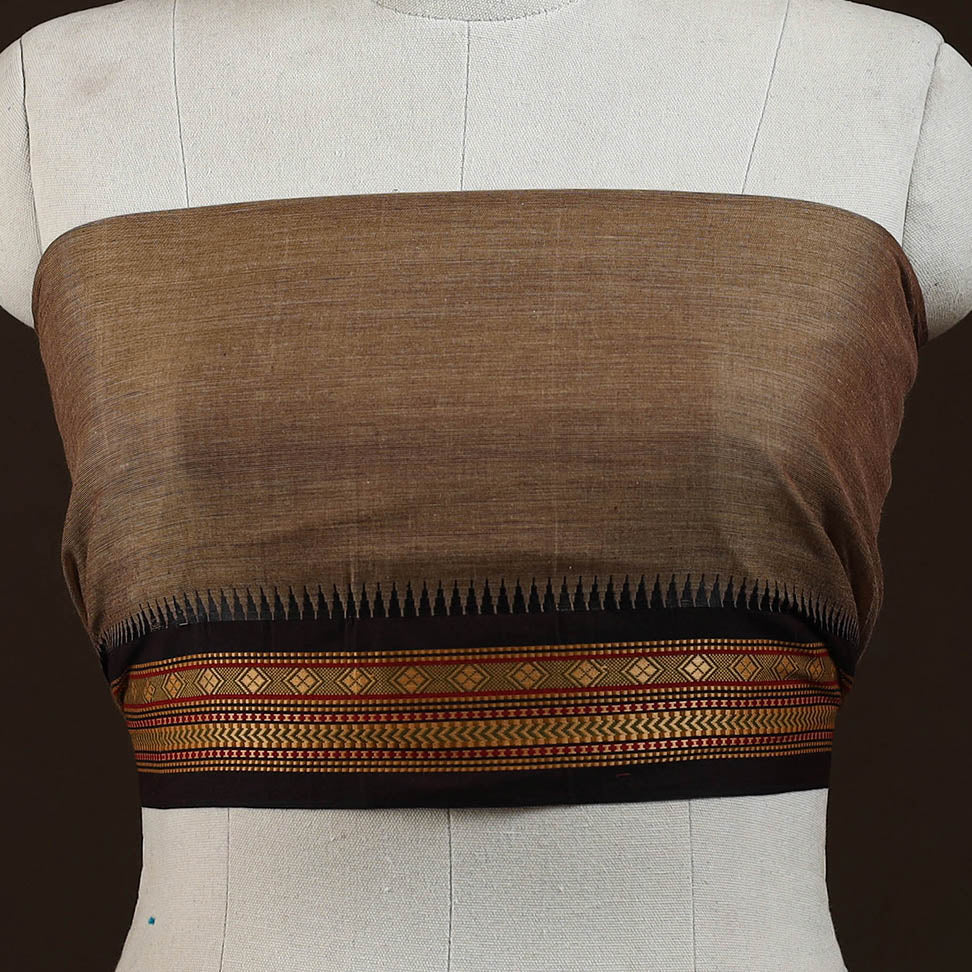 Kanchipuram cotton blouse piece 01 - handcrafted