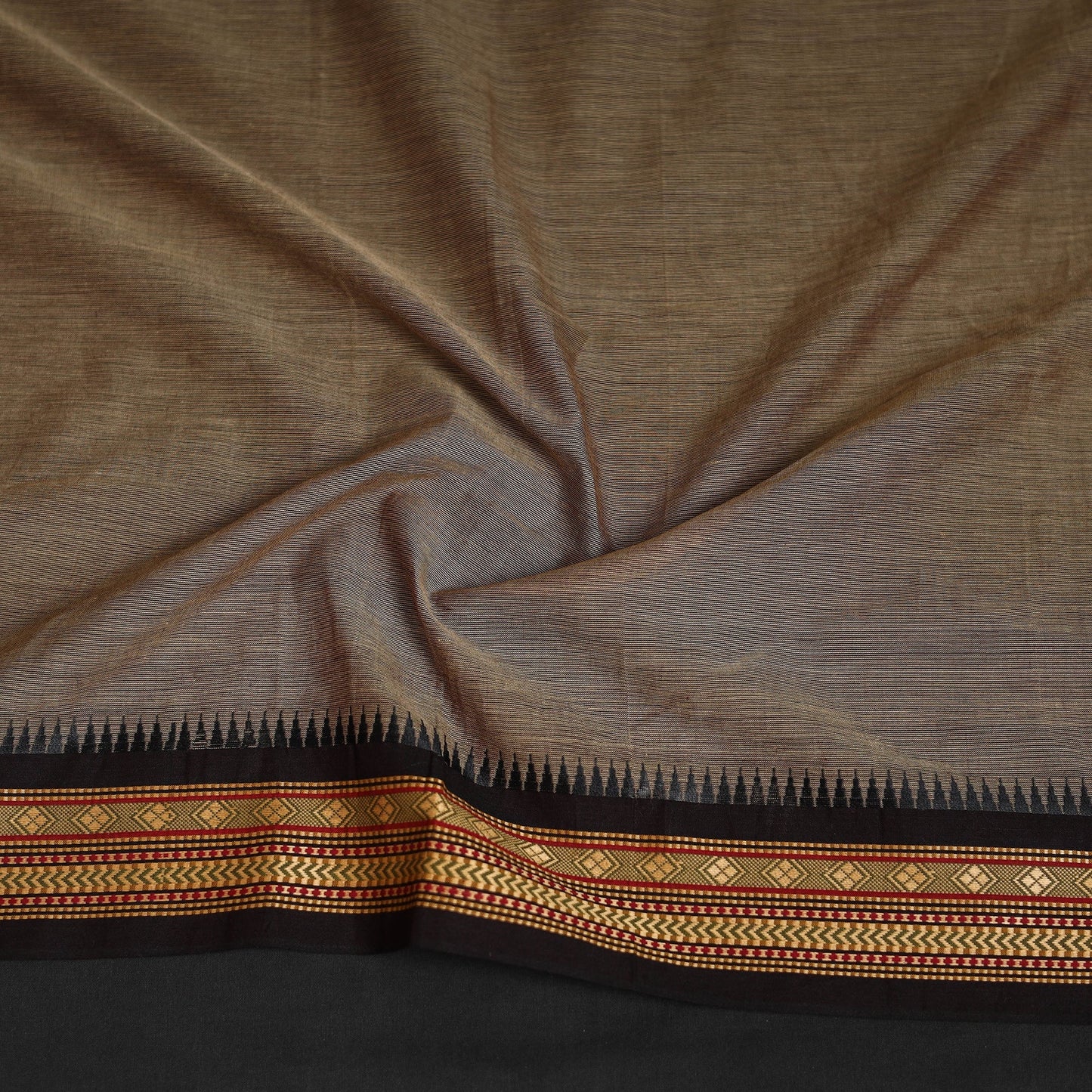Kanchipuram cotton blouse piece 01 - handcrafted
