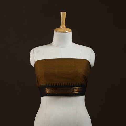 Kanchipuram cotton blouse piece 02 - handcrafted