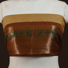 Kanchipuram cotton blouse piece 03 - handcrafted