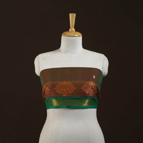 Kanchipuram cotton blouse piece 05 - handcrafted
