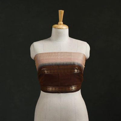 Kanchipuram cotton blouse piece 05 - handcrafted