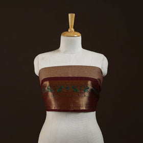 Kanchipuram cotton blouse piece 07 - handcrafted