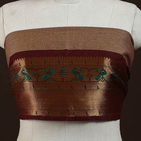 Kanchipuram cotton blouse piece 07 - handcrafted