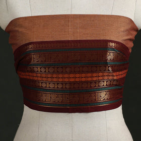 Kanchipuram cotton blouse piece 11 - handcrafted