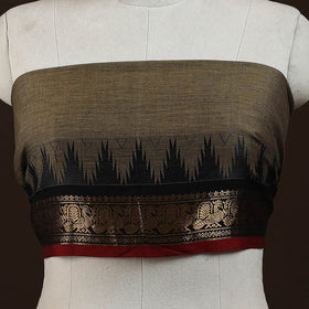Kanchipuram cotton blouse piece 20 - handcrafted
