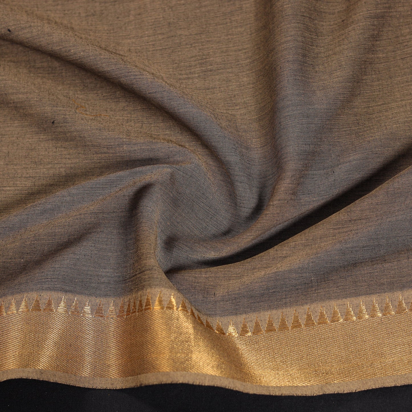 Kanchipuram cotton blouse piece 57 - handcrafted