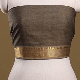 Kanchipuram cotton blouse piece 57 - handcrafted