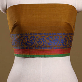 Kanchipuram cotton blouse piece 65 - handcrafted
