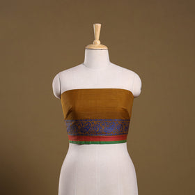 Kanchipuram cotton blouse piece 65 - handcrafted