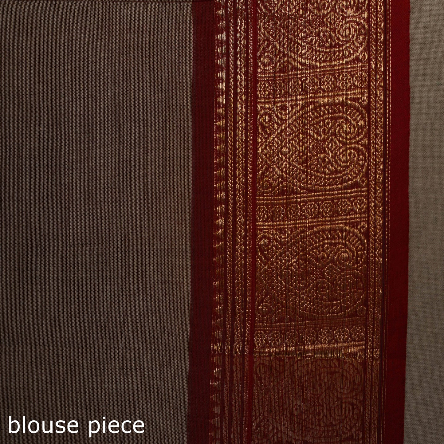 Brown - kandangi buti chettinad cotton saree with border 12