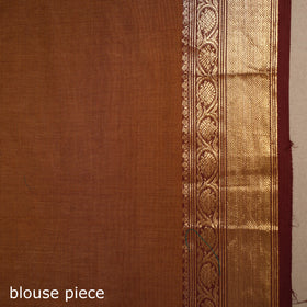Brown - kandangi buti chettinad cotton saree with border 50