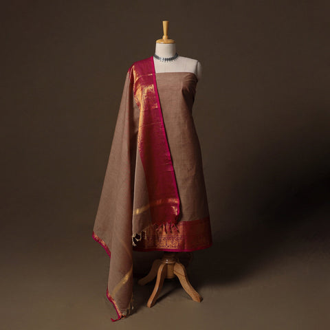 Kandangi chettinad cotton 2pc unstitched dress material 03