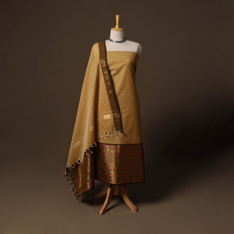 Chettinad Dress Material - Handwoven Chettinad Cotton Unstitched Suits | iTokri Chettinad Dress Material - Handwoven Chettinad Cotton Unstitched Suits | iTokri
