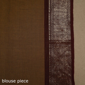 Brown Kandangi Chettinad Cotton Saree with Border