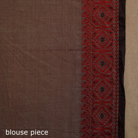 Brown Kandangi Chettinad Cotton Saree with Border