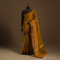 Brown Kandangi Chettinad Cotton Saree with Border