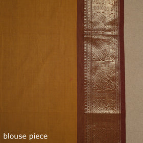 Brown Kandangi Chettinad Cotton Saree with Border