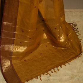 Brown Kandangi Chettinad Cotton Saree with Border