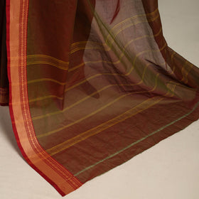 Brown - kandangi chettinad cotton saree with border 19