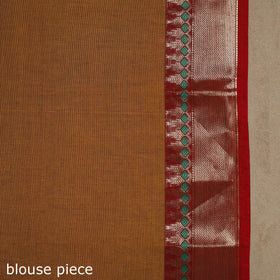 Brown - kandangi chettinad cotton saree with border 36