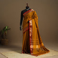 Brown - kandangi chettinad cotton saree with border 36