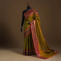 Brown Kandangi Chettinad Cotton Saree with Border