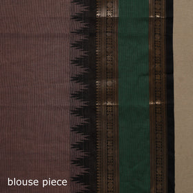 Brown Kandangi Chettinad Cotton Saree with Border