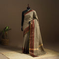 Brown Kandangi Chettinad Cotton Saree with Border