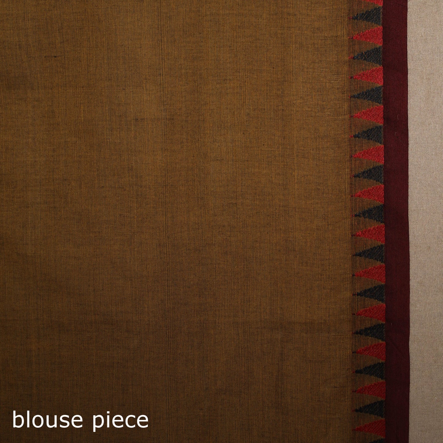Brown - kandangi chettinad cotton saree with border 73